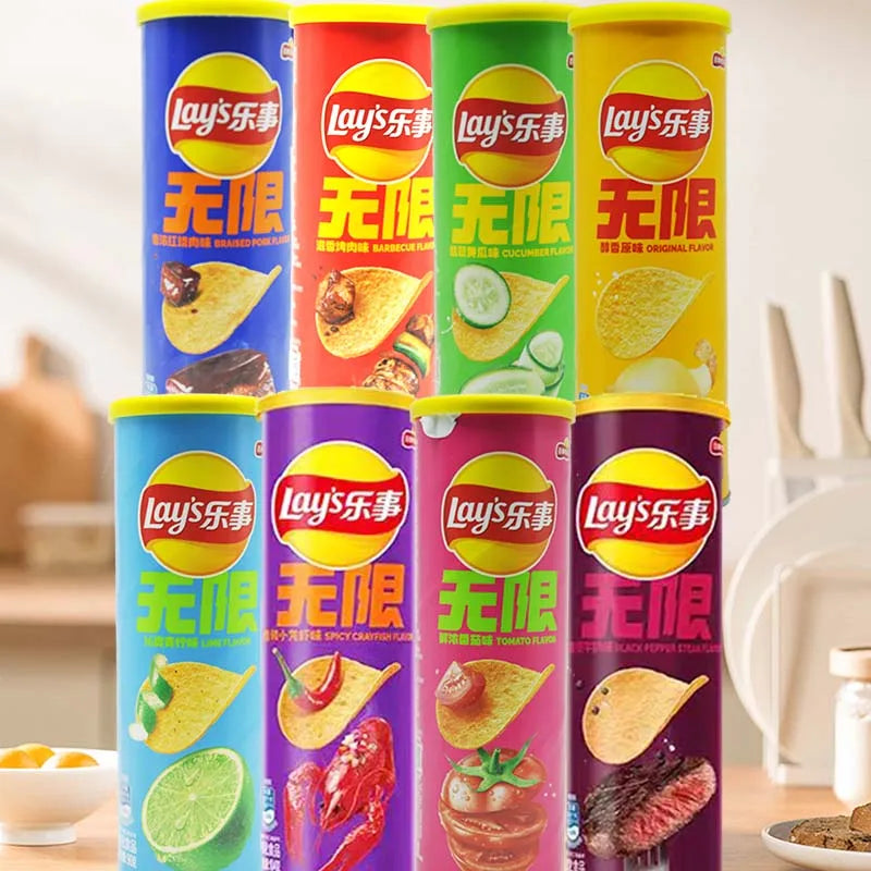 Chips Lay's 90g x3 Borcane - Snack Pufos pentru TV și Birou