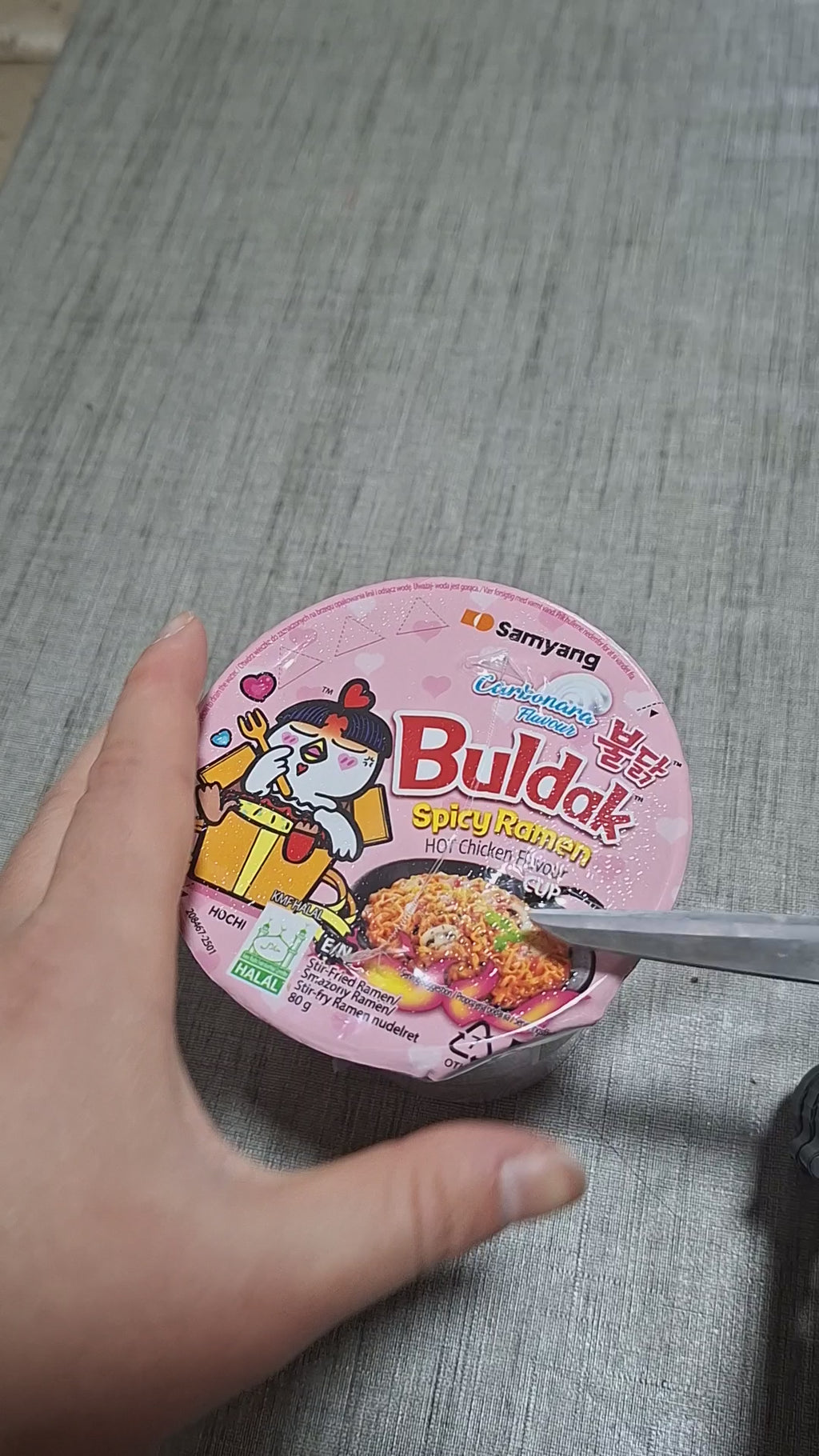 Samyang Buldak Carbonara - Ramen Coreean Cremos și Picant