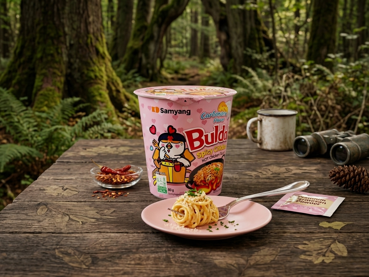 Samyang Buldak Carbonara - Ramen Coreean Cremos și Picant